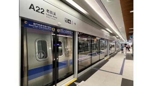 桃園機場捷運沿線車站-老街溪站(A22)站體設施-月台層
