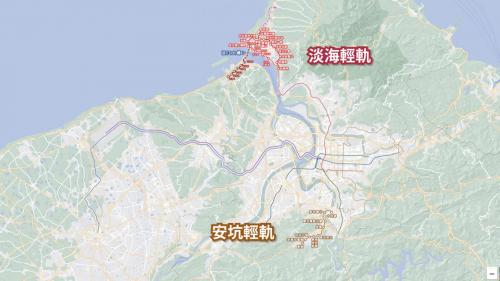 淡海、安坑輕軌全貌