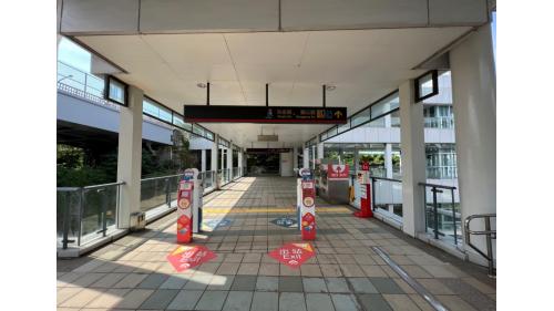 淡海輕軌綠山線沿線車站-淡金鄧公站-出入口