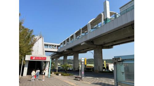 淡海輕軌綠山線沿線車站-淡江大學站-位於淡金路一段