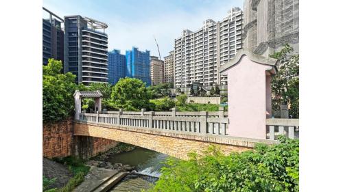 淡海輕軌綠山線沿線車站-淡水行政中心站周邊-公司田溪橋遺跡