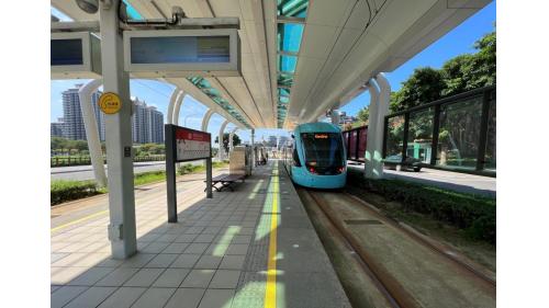 淡海輕軌綠山線沿線車站-濱海沙崙站-站體設施