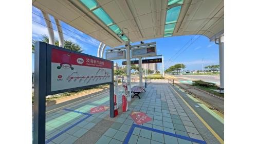 淡海輕軌綠山線沿線車站-淡海新市鎮站-站體設施