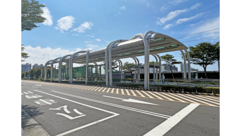 淡海輕軌綠山線沿線車站-淡海新市鎮站-站體設施