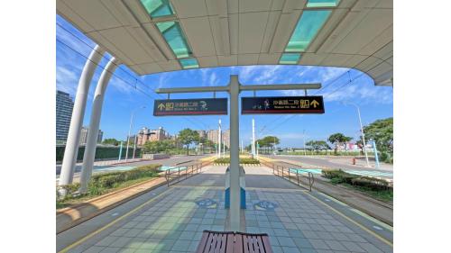淡海輕軌綠山線沿線車站-淡海新市鎮站-站體設施