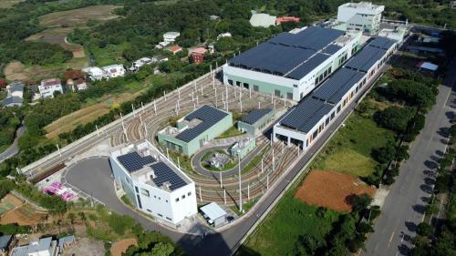 淡海輕軌綠山線沿線車站-淡海機廠