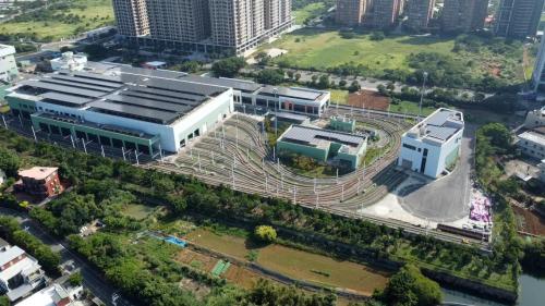 淡海輕軌綠山線沿線車站-淡海機廠