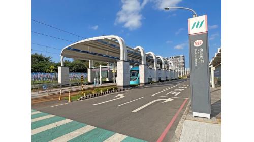 淡海輕軌藍海線沿線車站-沙崙站-位置