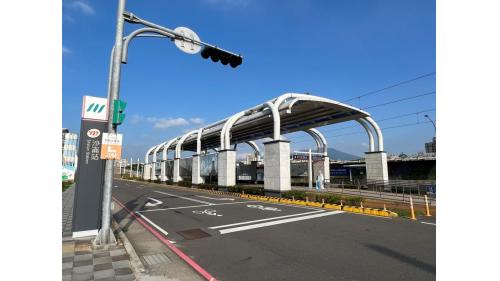 淡海輕軌藍海線沿線車站-沙崙站-位於淡海路