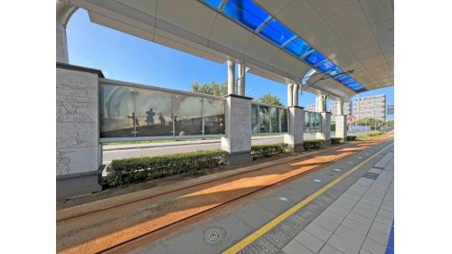 淡海輕軌藍海線沿線車站-沙崙站-公共藝術