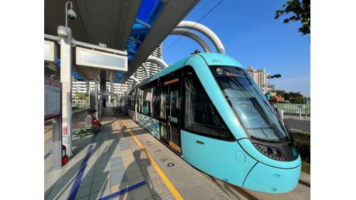 淡海輕軌藍海線沿線車站-淡水漁人碼站-設施