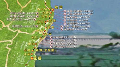 十大建設-北廻鐵路全貌