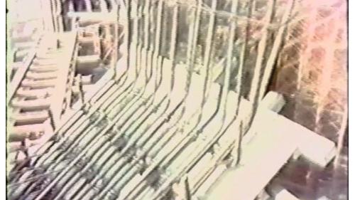 中正紀念堂-結構體工程-屋頂鋼架的安裝