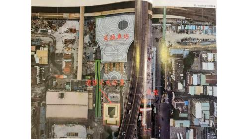 高雄市區鐵路地下化-帝冠式車站第二次遷移圖