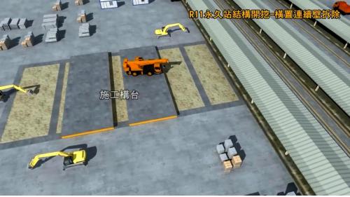 高雄車站地下化工程-土方開挖及架設支撐