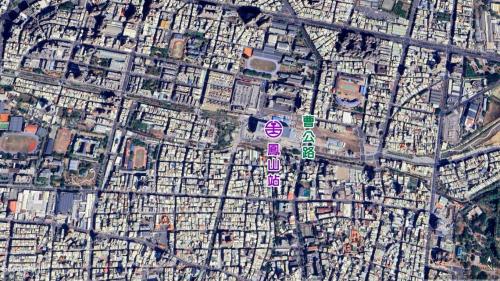 高雄市區鐵路地下化計畫-延伸鳳山計畫改建車站-鳳山站位置