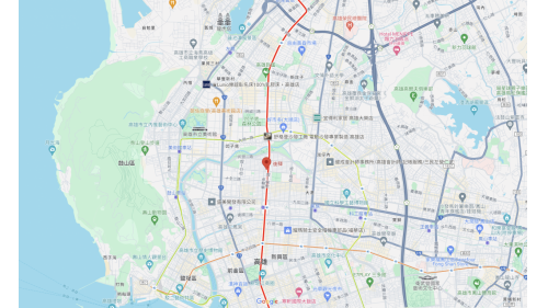 高雄捷運紅線沿線車站介紹-後驛站(R12)位置