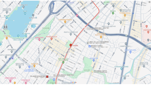 高雄捷運紅線沿線車站介紹-生態園區站(R15)位置