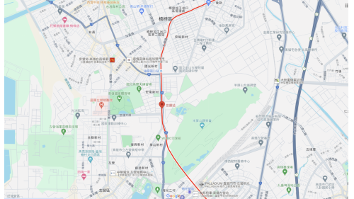 高雄捷運紅線沿線車站介紹-世運/國家體育園區站(R17)位置
