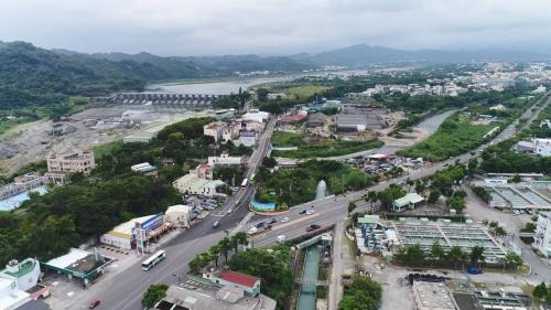 白冷圳水流域-由食水嵙溪及石岡壩俯瞰