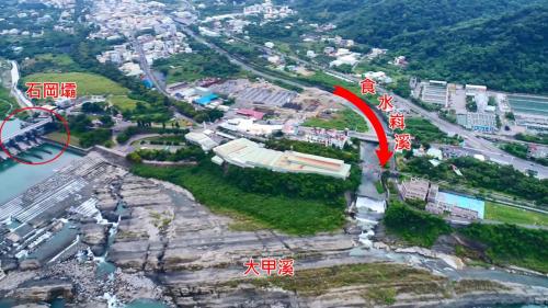 白冷圳水流域-食水嵙溪經石岡流入大甲溪：源自白冷圳支線馬力埔及天然雨水的食水嵙溪經石岡流入大甲溪，形成了一個完整的「白冷圳水流域」系統。