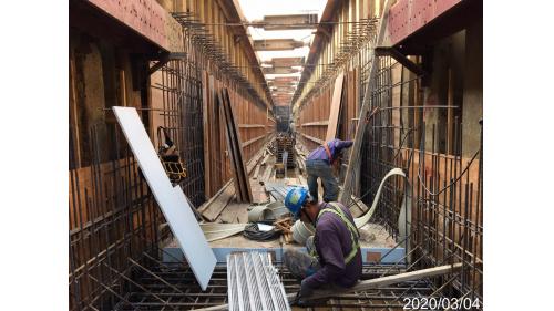 高雄捷運-興建中路網岡山路竹延伸線-第一階段施工照片