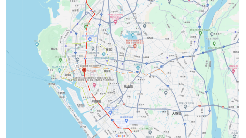高雄捷運紅線沿線車站介紹-中央公園站(R9)位置