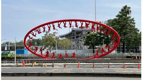 高雄捷運橘線沿線車站介紹-苓雅運動園區站(O9)公共藝術