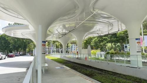 高雄環狀輕軌沿線車站介紹-美術館站(C21)位置