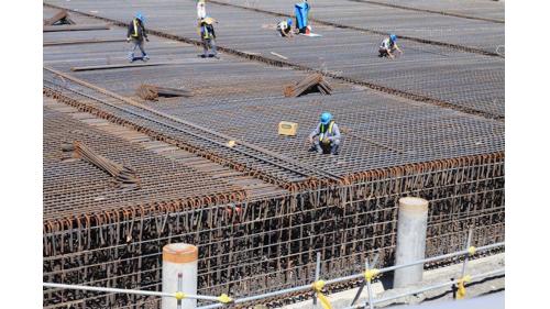 大林電廠筒式煤倉基礎鋼筋綁紮