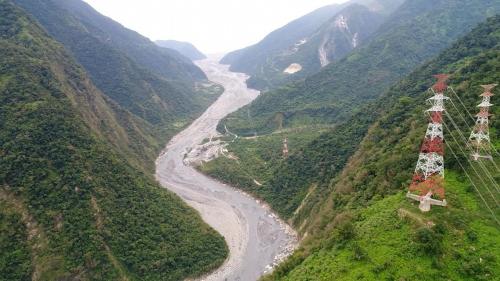 和平溪流域上空俯瞰