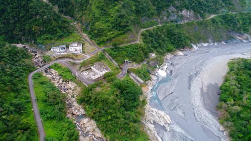 和平溪流域碧海電廠上空俯瞰