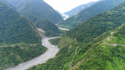 和平溪流域上空俯瞰