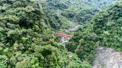 木瓜溪流域龍澗電廠開關廠俯瞰