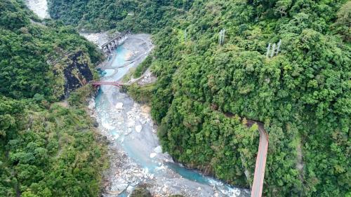 木瓜溪流域水簾電廠入口俯瞰