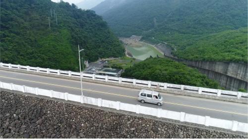 榮工處承建之曾文水庫一景