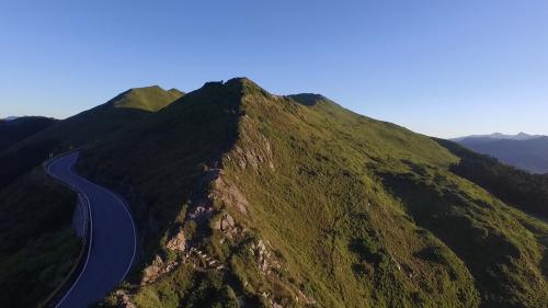 濁水溪的發源地合歡山群峰