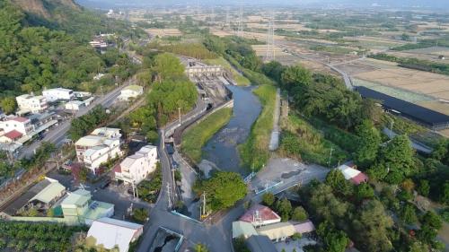 濁水溪集集攔河堰北聯絡渠道之八堡圳分水工