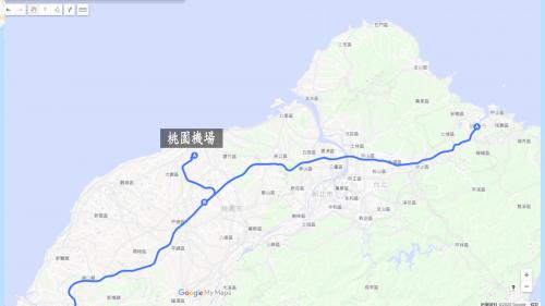 中山南北高速公路有增蓋桃園機場以及高雄機場支線