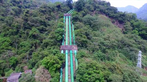 大甲溪流域天輪電廠壓力鋼管