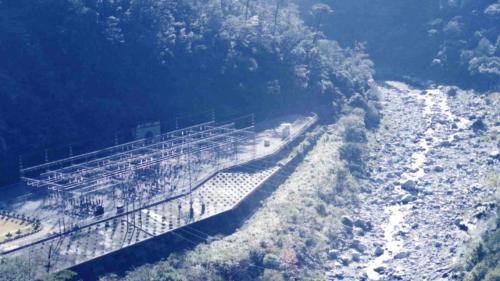 大甲溪流域敏督利風災前的青山電廠關關場