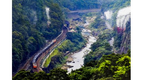 鐵道宜蘭線三貂嶺車站俯瞰