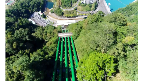 集集支線鐵路-日月潭水利電氣計劃門牌潭發電所壓力鋼管