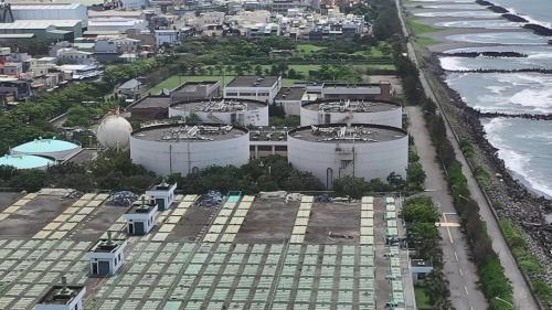 高雄港:中洲污水處理廠污泥消化槽