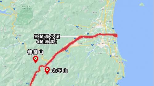 太平山林鐵蘭陽溪地理位置圖