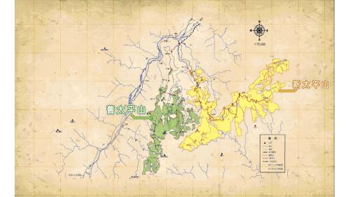 太平山林鐵新太平山與舊太平山林木分布圖