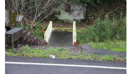 太平山林鐵樂水車站下方的小橋