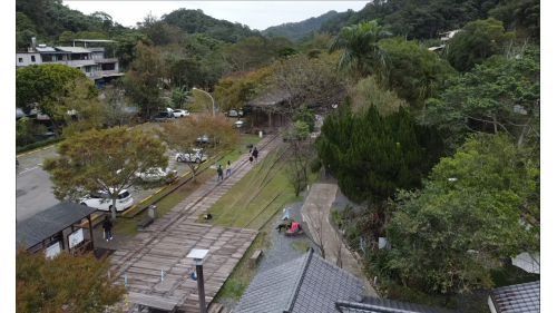 內灣支線鐵路合興車站月台空拍