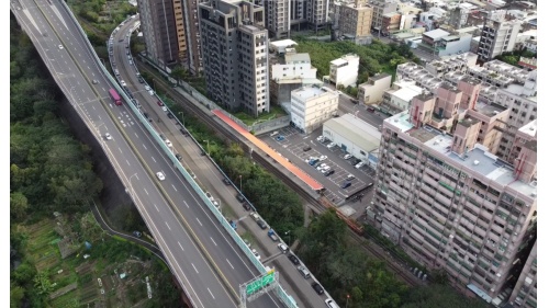 內灣支線鐵路榮華火車站空拍