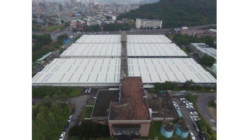 長興淨水場空拍圖。